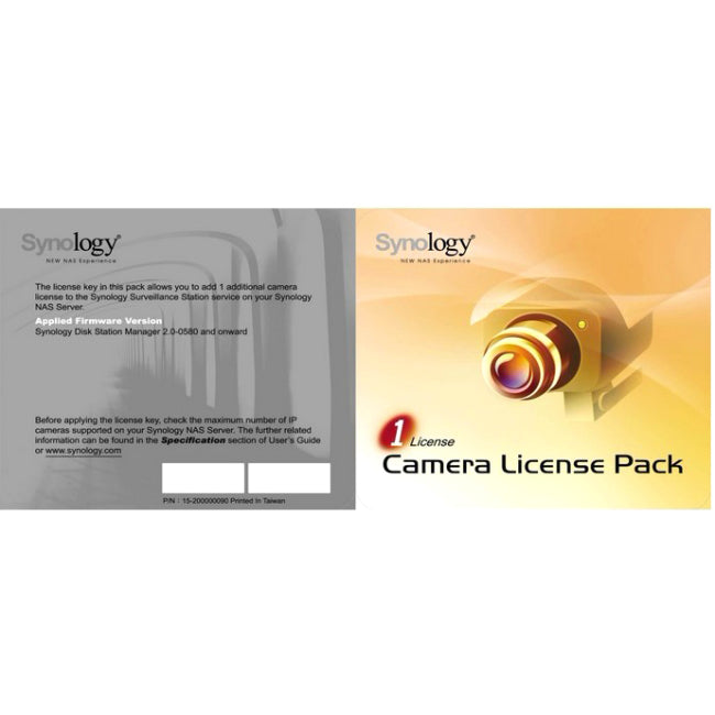 Pack de licence de caméra IP Synology pour 1