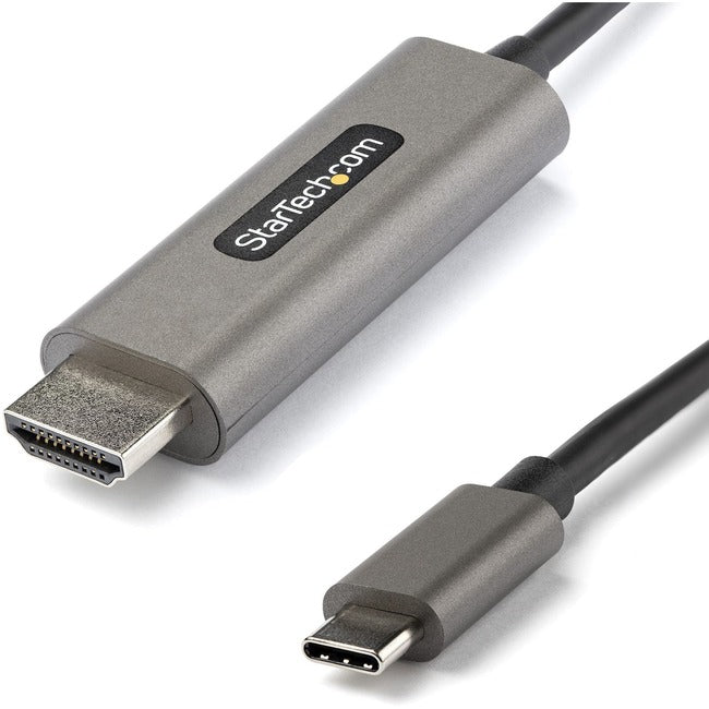 StarTech.com 13 pieds (4 m) Câble USB C vers HDMI 4K 60 Hz avec HDR10, Câble adaptateur vidéo Ultra HD USB Type-C vers HDMI 2.0b, DP 1.4 Alt Mode HBR3