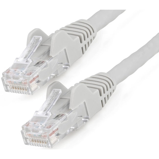 StarTech.com Câble Ethernet CAT6 de 9 m (30 pi), LSZH (faible fumée sans halogène) 10 GbE sans accroc 100 W PoE UTP RJ45 Gris Cordon de raccordement réseau, ETL