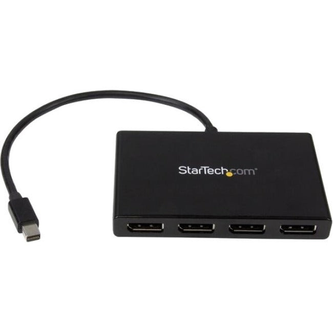 StarTech.com Adaptateur multi-écrans 4 ports, Mini DisplayPort 1.2 vers DP MST Hub, 4x 1080p, répartiteur vidéo pour mode bureau étendu, Windows