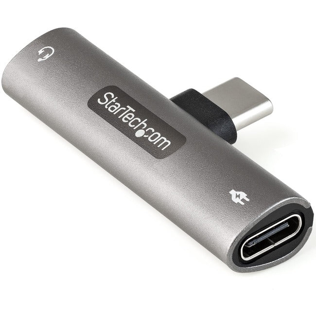 StarTech.com Adaptateur audio et de charge USB C, adaptateur audio USB-C avec prise casque 3,5 mm et charge USB Type-C PD, pour téléphone/tablette USB-C