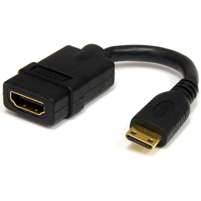 StarTech.com 5in High Speed HDMI® Adapter Cable - HDMI to HDMI Mini- F/M