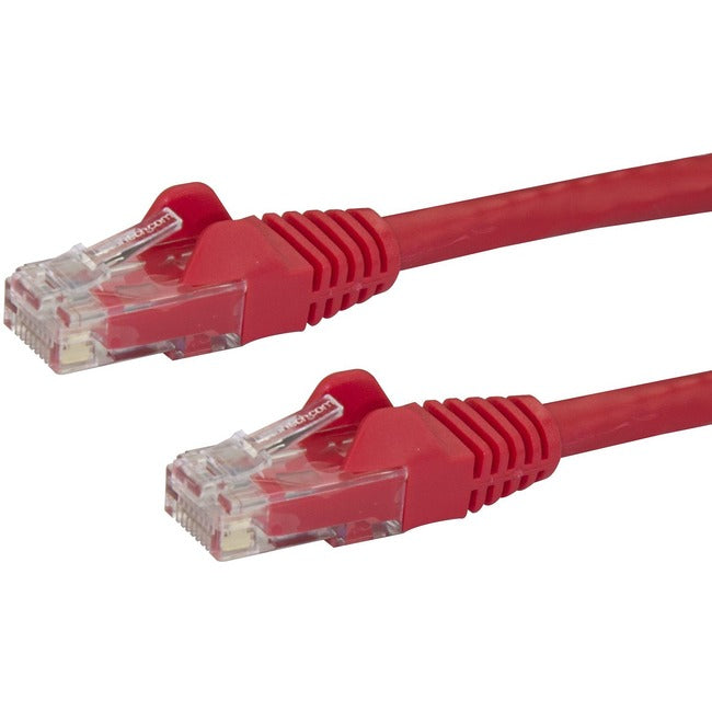 Câble Ethernet CAT6 de 4 pieds de StarTech.com - Gigabit sans accroc rouge - 100 W PoE UTP 650MHz Cordon de raccordement de catégorie 6 Câblage certifié UL/TIA