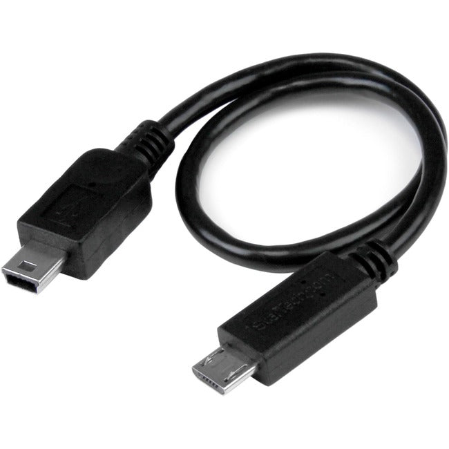 StarTech.com Câble USB OTG 8 pouces - Micro USB vers Mini USB - M/M - Adaptateur USB OTG - 8 pouces