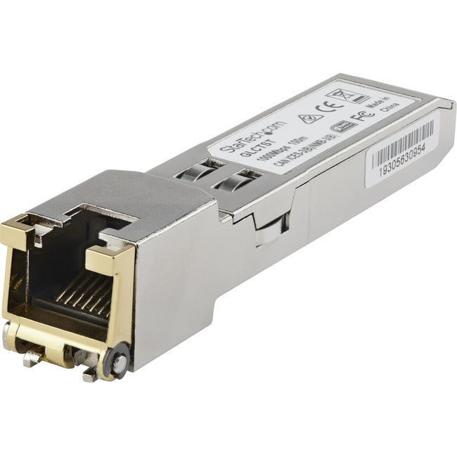 StarTech.com Module SFP compatible Juniper SFP-1GE-T - 1000BASE-T - Émetteur-récepteur 1GE Gigabit Ethernet SFP vers RJ45 Cat6/Cat5e - 100 m