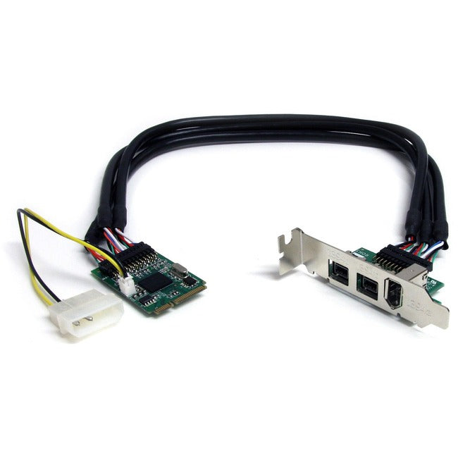 StarTech.com Adaptateur de carte Mini PCI Express FireWire 3 ports 2b 1a 1394