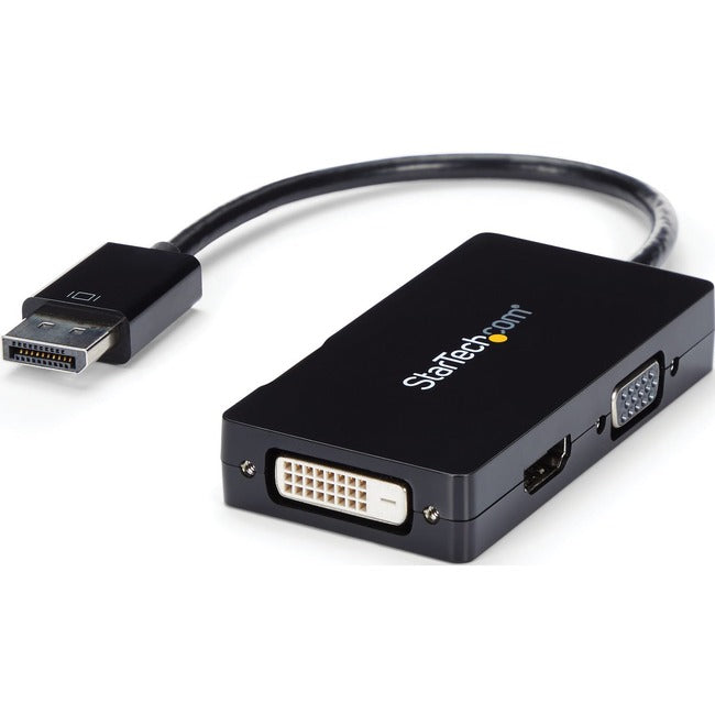 Adaptateur A/V de voyage StarTech.com : convertisseur 3-en-1 DisplayPort vers VGA DVI ou HDMI