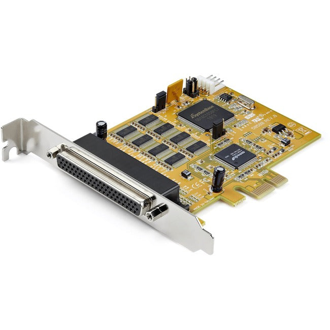 StarTech.com Carte adaptateur série 8 ports PCI Express RS232 - Carte contrôleur PCIe vers série DB9 RS232 - 16C1050 UART - 15kV ESD - Win/Linux