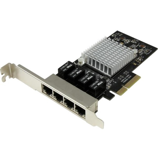 Carte réseau Ethernet Gigabit à 4 ports StarTech.com - PCI Express, Intel I350 NIC - Carte adaptateur réseau PCIe à quatre ports avec puce Intel