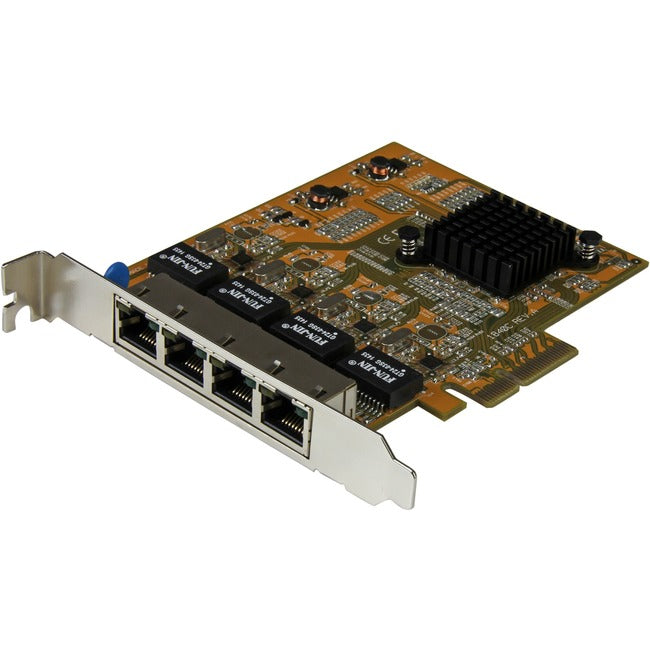 Carte adaptateur réseau 4 ports PCI Express Gigabit StarTech.com - Carte réseau PCIe Gigabit à quatre ports