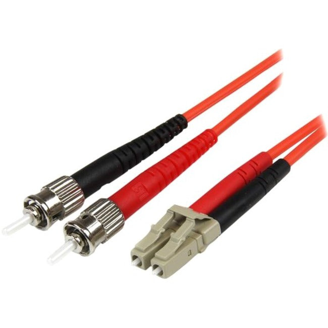 Câble fibre optique StarTech.com 5 m - Duplex multimode 50/125 - LSZH - LC/ST - OM2 - Câble de raccordement fibre LC vers ST