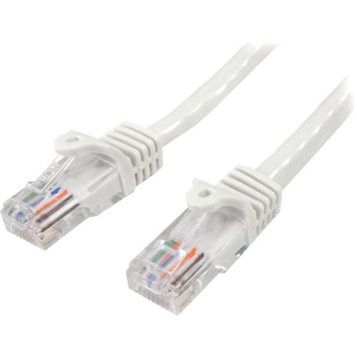 StarTech.com Câble de raccordement UTP Cat5e blanc sans accroc de 1,5 m