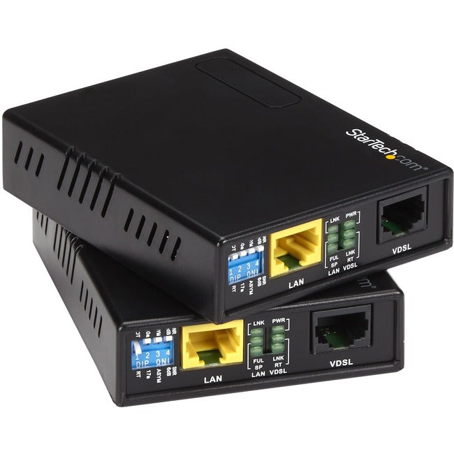 Kit d'extension Ethernet 10/100 VDSL2 StarTech.com sur câble à paire unique ? 1km