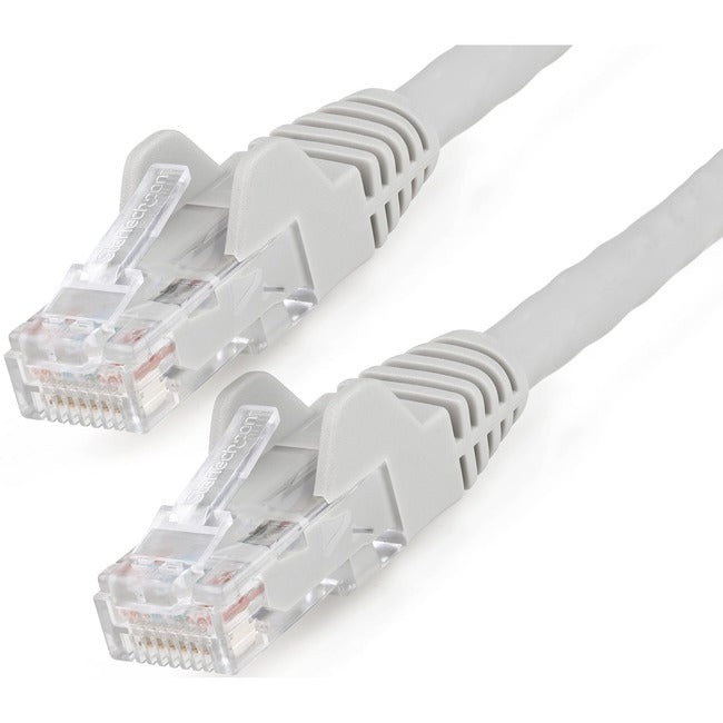 StarTech.com Câble Ethernet CAT6 de 4,6 m (15 pieds), LSZH (faible fumée sans halogène) 10 GbE sans accroc 100 W PoE UTP RJ45 Gris Cordon de raccordement réseau, ETL