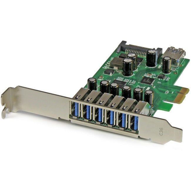 Carte StarTech.com 7 ports PCI Express USB 3.0 - Conception standard et discrète