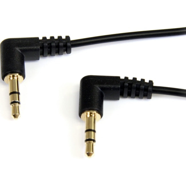 StarTech.com Câble audio stéréo 3,5 mm mince à angle droit de 1,8 m - M/M