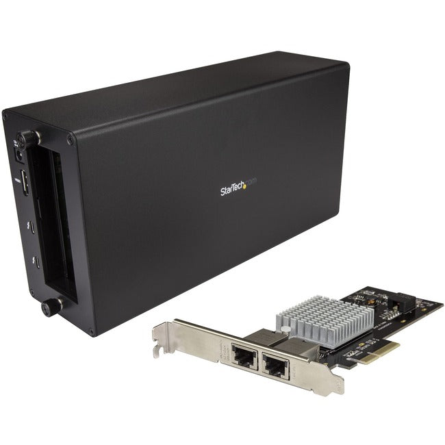 StarTech.com Châssis NIC Thunderbolt 3 à 2 ports 10GbE - Boîtier PCIe externe plus carte