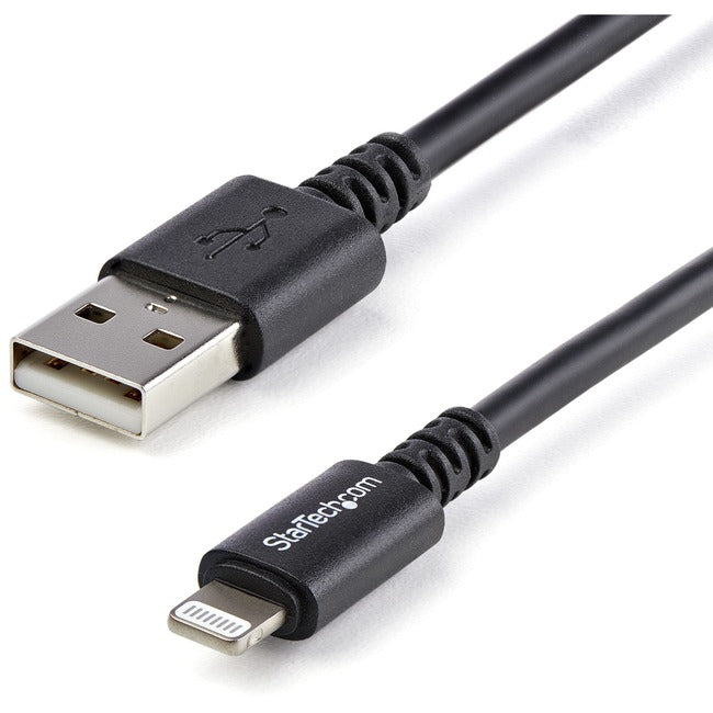 StarTech.com Câble connecteur Lightning Apple® 8 broches noir de 3 m (10 pi) de long vers USB pour iPhone/iPod/iPad
