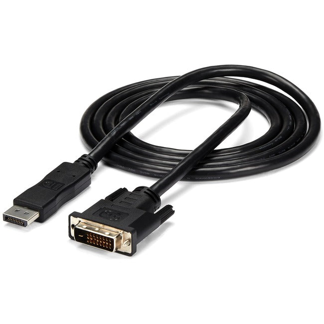 StarTech.com Câble DisplayPort vers DVI de 1,8 m (6 pi), câble adaptateur DisplayPort vers DVI-D, vidéo 1080p, câble convertisseur de moniteur DP 1.2 vers DVI