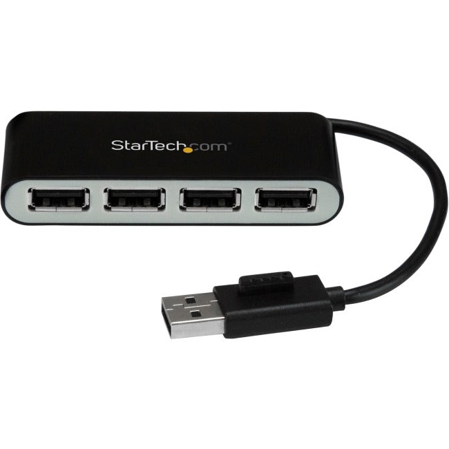 StarTech.com Hub USB 2.0 portable à 4 ports avec câble intégré - Hub USB à 4 ports