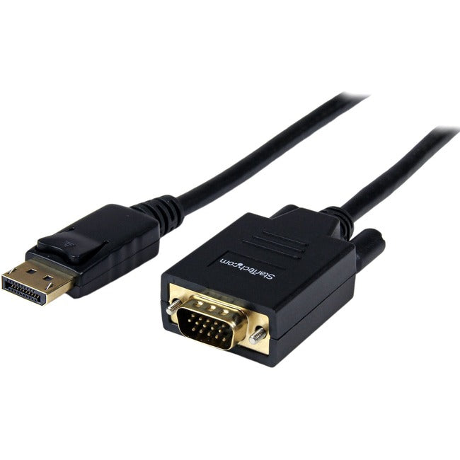 StarTech.com Câble DisplayPort vers VGA de 1,8 m (6 pi), câble adaptateur DisplayPort vers VGA actif, vidéo 1080p, câble convertisseur de moniteur DP vers VGA