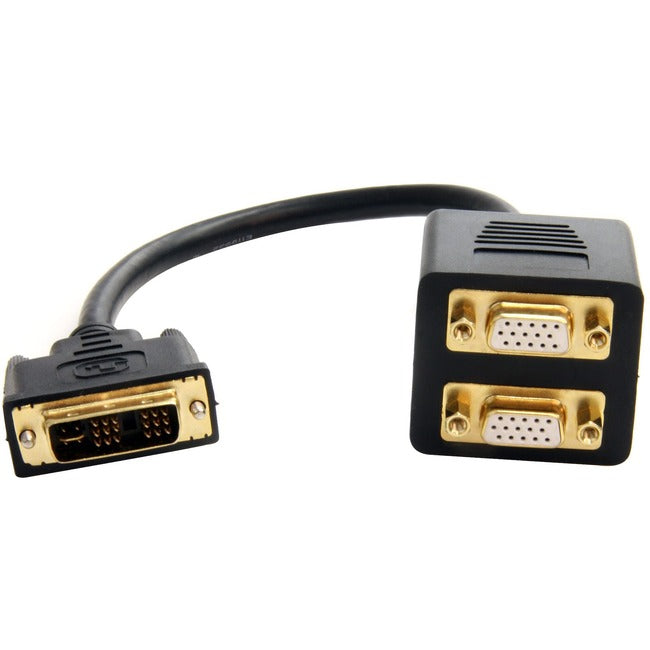 StarTech.com Câble répartiteur vidéo DVI-I analogique vers 2x VGA de 30 cm - M/F