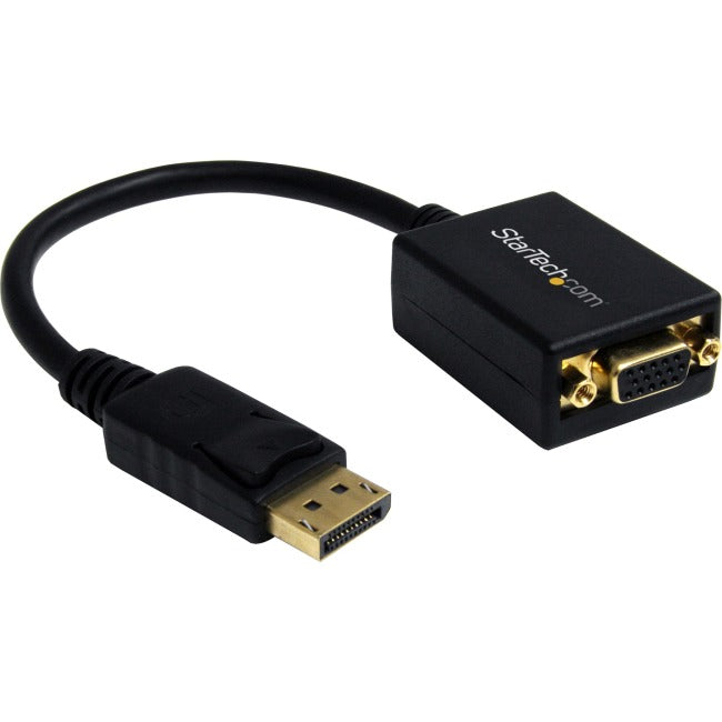StarTech.com Adaptateur DisplayPort vers VGA, convertisseur actif DP vers VGA, dongle adaptateur vidéo DP vers VGA 1080p, certifié DisplayPort