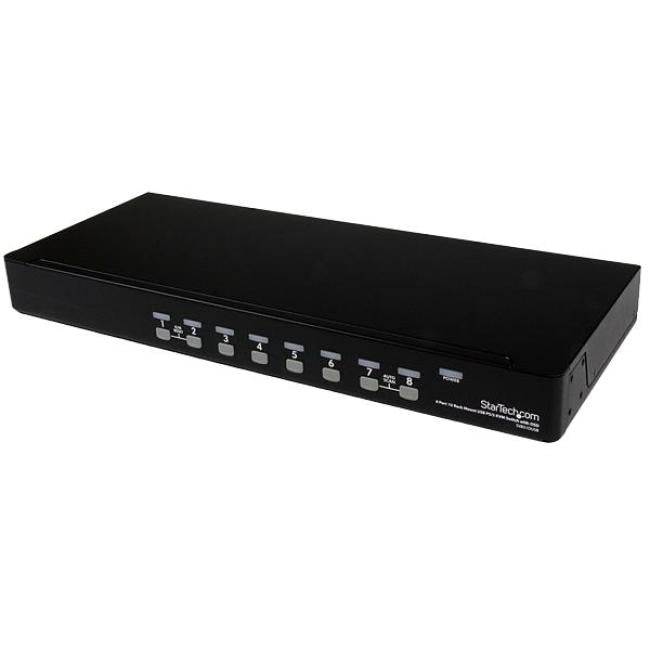 StarTech.com Commutateur KVM USB PS/2 à 8 ports 1U à montage en rack avec OSD