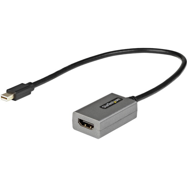StarTech.com Adaptateur Mini DisplayPort vers HDMI, dongle adaptateur mDP vers HDMI, 1080p, Mini convertisseur vidéo DP 1.2 vers HDMI, câble de 12" de long