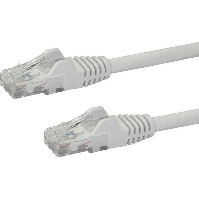 StarTech.com Câble Ethernet CAT6 1,8 m - Gigabit blanc sans accroc - 100 W PoE UTP 650 MHz Catégorie 6 Cordon de raccordement Câblage certifié UL/TIA