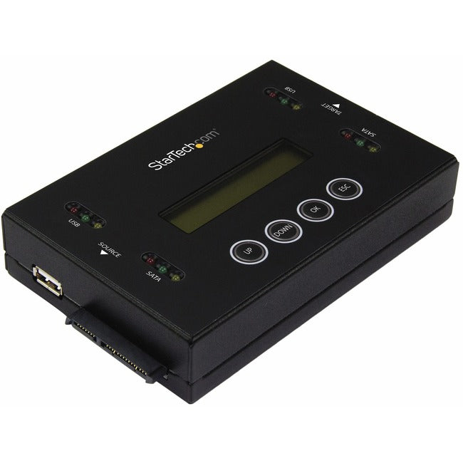 Duplicateur et effaceur de disque StarTech.com pour clés USB et SSD/HDD SATA 2,5/3,5" - Duplication 1:1 plus interface croisée - Autonome