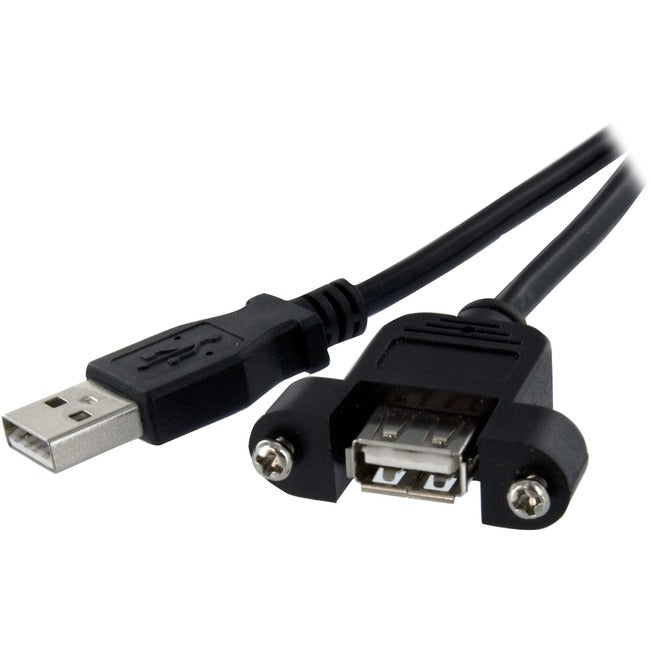 StarTech.com Câble USB à montage sur panneau de 2 pi A vers A - F/M