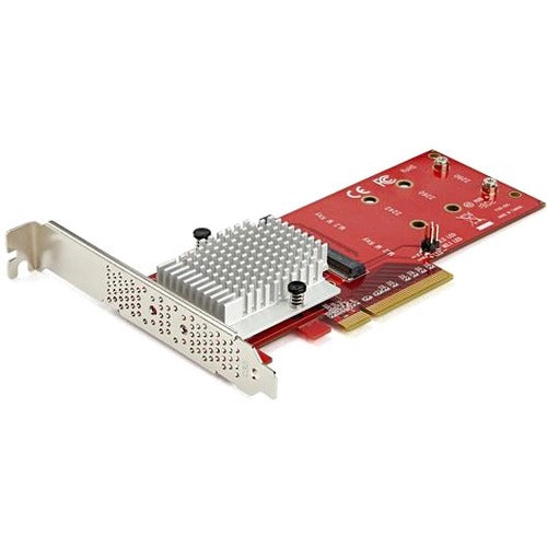 StarTech.com Carte Adaptateur Dual M.2 PCIe SSD - x8 / x16 Dual NVMe ou AHCI M.2 SSD vers PCI Express 3.0 - Compatible M.2 NGFF PCIe (clé m)