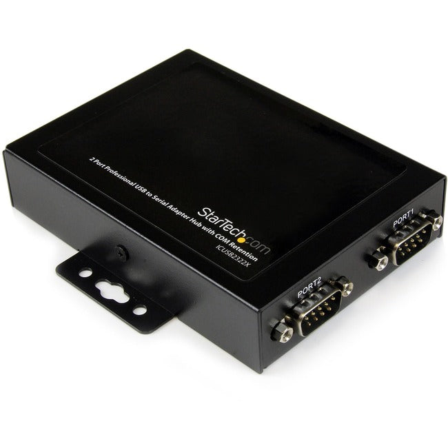StarTech.com USB to Serial Adapter - 2 Port - Wall Mount - COM Port Retention - Texas Instruments - USB to Serial RS232 Adapter