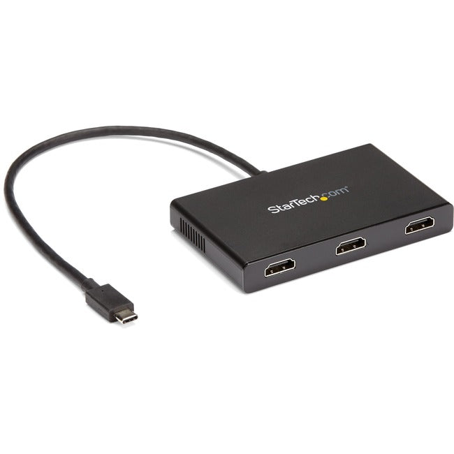 StarTech.com Adaptateur multi-écrans 3 ports - Répartiteur vidéo USB-C vers HDMI - Hub USB Type-C vers HDMI MST - Compatible Thunderbolt 3 - Windows