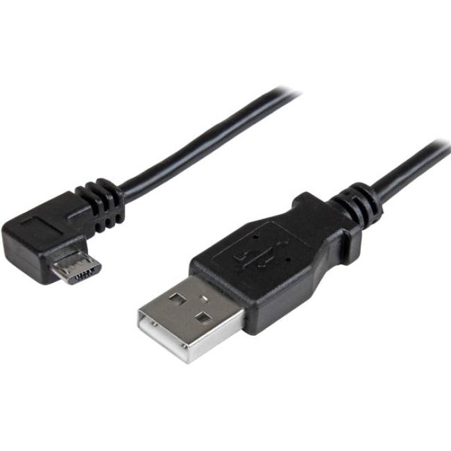 StarTech.com Câble de charge et de synchronisation micro-USB à angle droit de 1 m 3 pi M/M - USB 2.0 A vers Micro-USB - 30/24 AWG