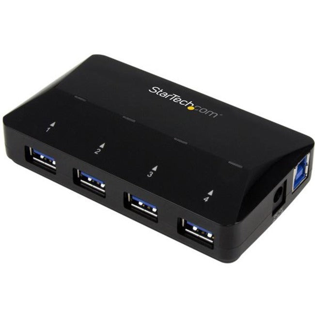 StarTech.com Hub USB 3.0 à 4 ports plus port de charge dédié - 1 x port 2,4 A - Hub USB de bureau et station de charge rapide