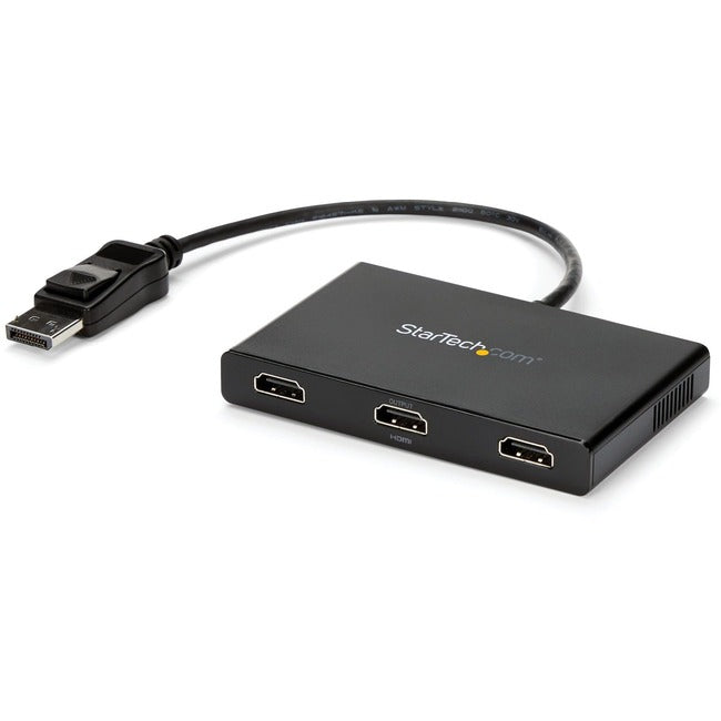 StarTech.com Adaptateur multi-écrans 3 ports, DisplayPort vers 3x HDMI MST Hub, triple 1080p, répartiteur vidéo pour mode bureau étendu, Windows