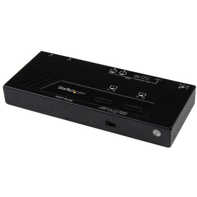 StarTech.com Commutateur matriciel HDMI 2X2 avec commutation automatique et prioritaire - 1080p