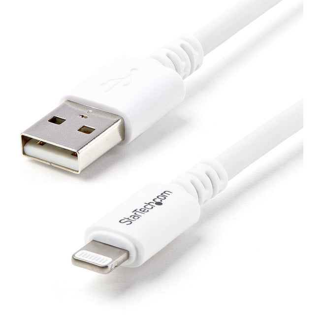 StarTech.com Câble connecteur Lightning Apple® 8 broches blanc de 3 m (10 pieds) de long vers USB pour iPhone / iPod / iPad