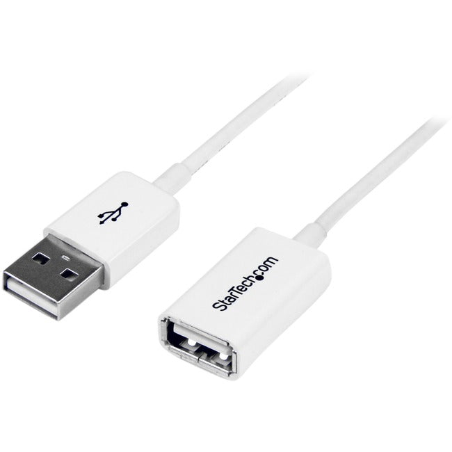 StarTech.com Câble d'extension USB 2.0 blanc de 1 m A vers A - M/F