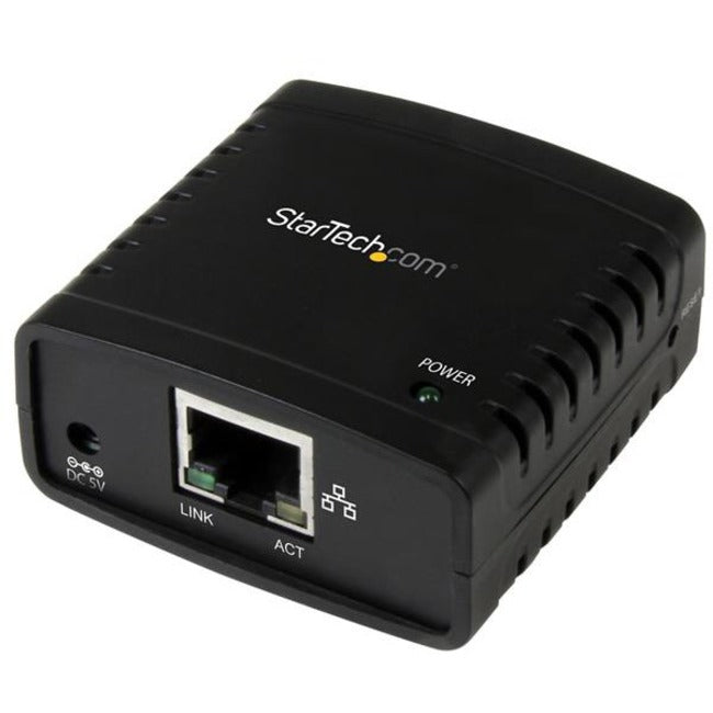 StarTech.com Serveur d'impression LPR réseau Ethernet 10/100 Mbps vers USB 2.0 - Serveur d'impression USB avec détection automatique 10Base-T/100Base-TX