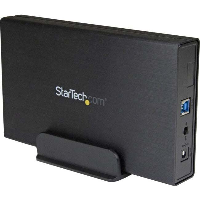 StarTech.com 3.5in Black USB 3.0 External SATA III Hard Drive Enclosure with UASP - Portable External HDD