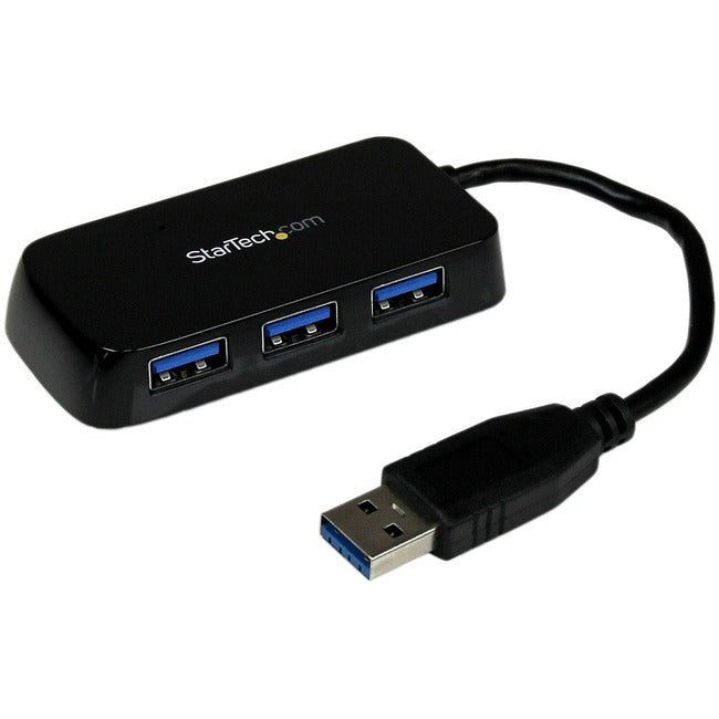 Concentrateur Mini USB 3.0 SuperSpeed 4 ports portable de StarTech.com - Noir