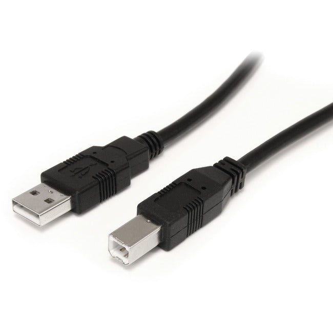 StarTech.com Câble USB A vers B actif 9 m / 30 ft - M/M - Cordon USB 2.0 A vers B noir - Câble d'imprimante - Câble d'extension USB (USB2HAB30AC)