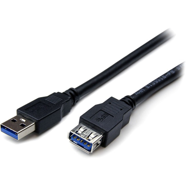 StarTech.com Câble d'extension noir SuperSpeed USB 3.0 de 1,8 m A vers A - M/F