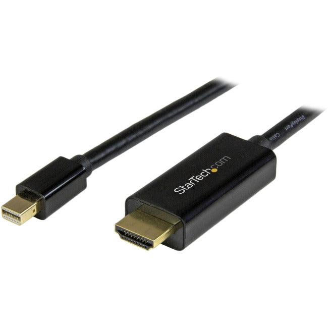 StarTech.com Câble Mini DisplayPort vers HDMI de 3 m (10 pi), vidéo 4K 30 Hz, câble adaptateur/convertisseur Mini DP vers HDMI, moniteur/écran mDP vers HDMI
