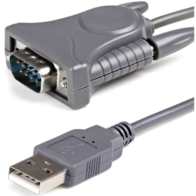 StarTech.com Adaptateur USB vers série - 3 pi / 1 m - avec adaptateur à broches DB9 vers DB25 - Prolific PL-2303 - Câble adaptateur USB vers RS232