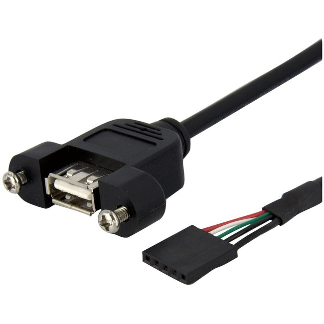 StarTech.com StarTech.com Câble USB à montage sur panneau de 30 cm - Câble d'en-tête USB A vers carte mère F/F