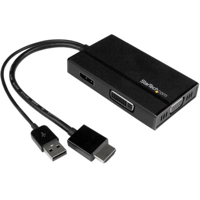 Adaptateur A/V de voyage StarTech.com 3-en-1 HDMI vers DisplayPort VGA ou DVI - Adaptateur HDMI - 1920 x 1200